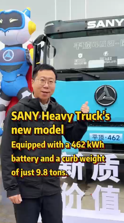 What's the secret behind Sany's all-electric heavy-duty trucks' success? 