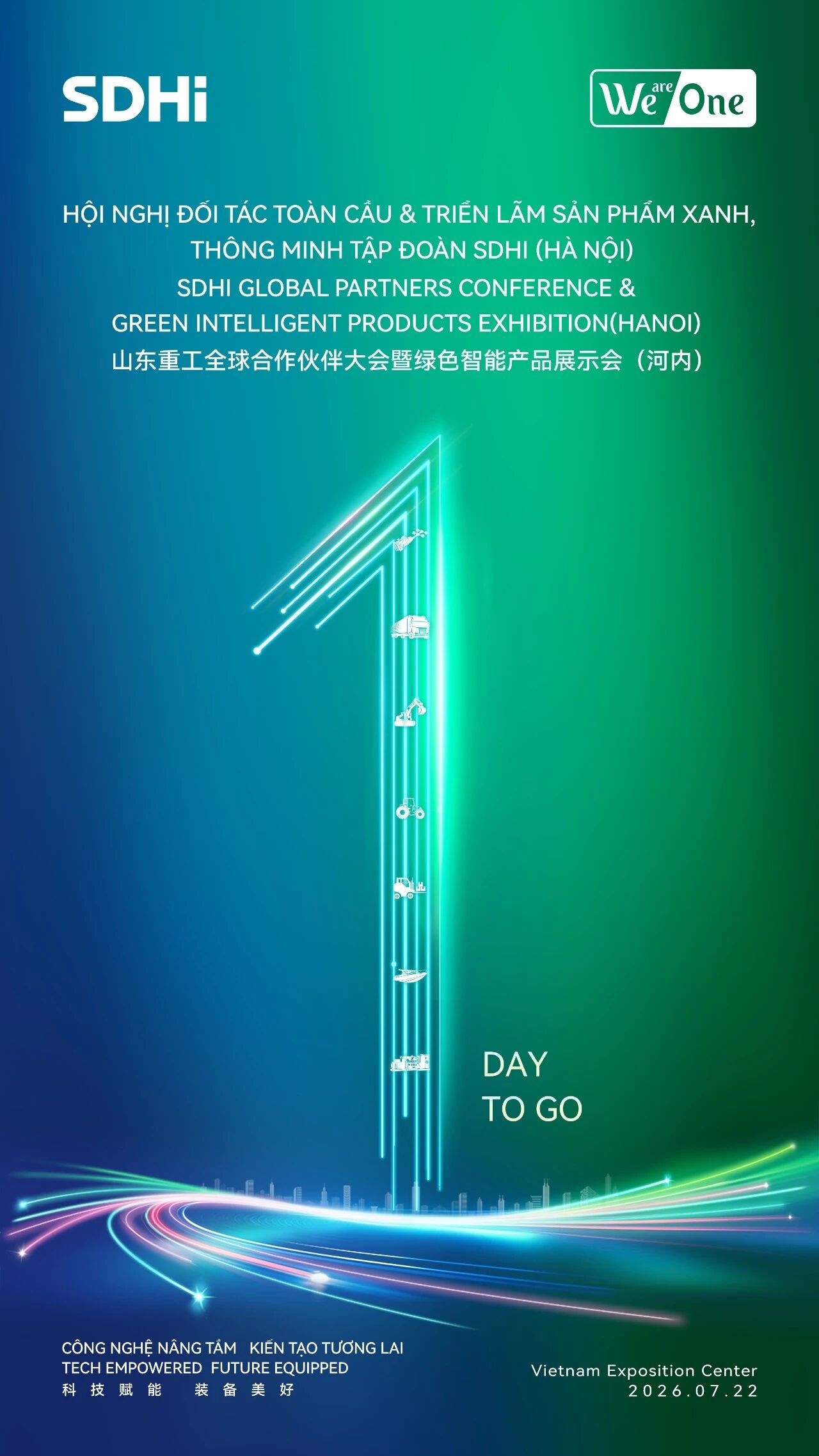 We Are One，明日相逢｜聚力河内，共启山东重工全球合作新征程